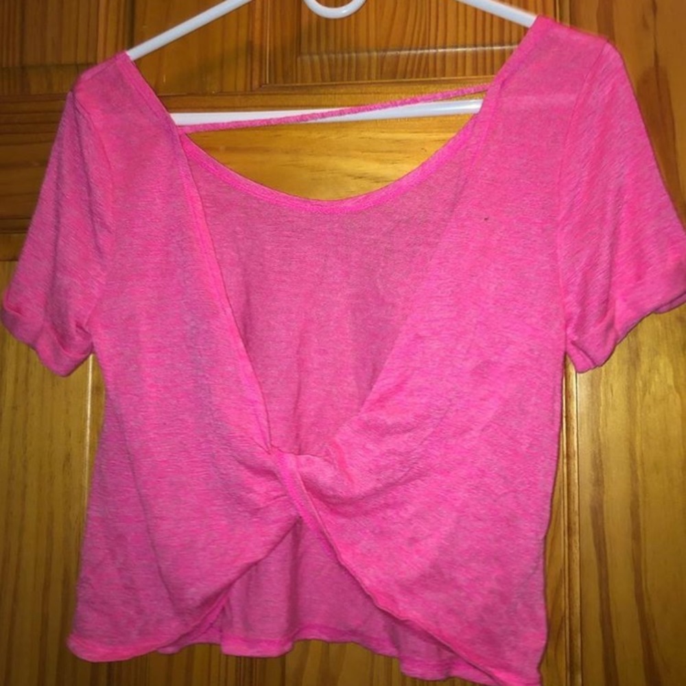 Pink Open Back Top - Picture 2 of 2